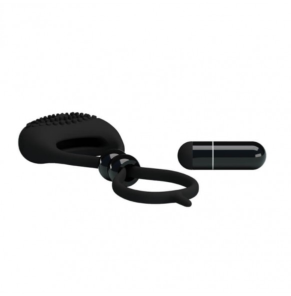 PRETTY LOVE - LOCKER 8 Shape Adjustable Cock Ring (Battery - Black)